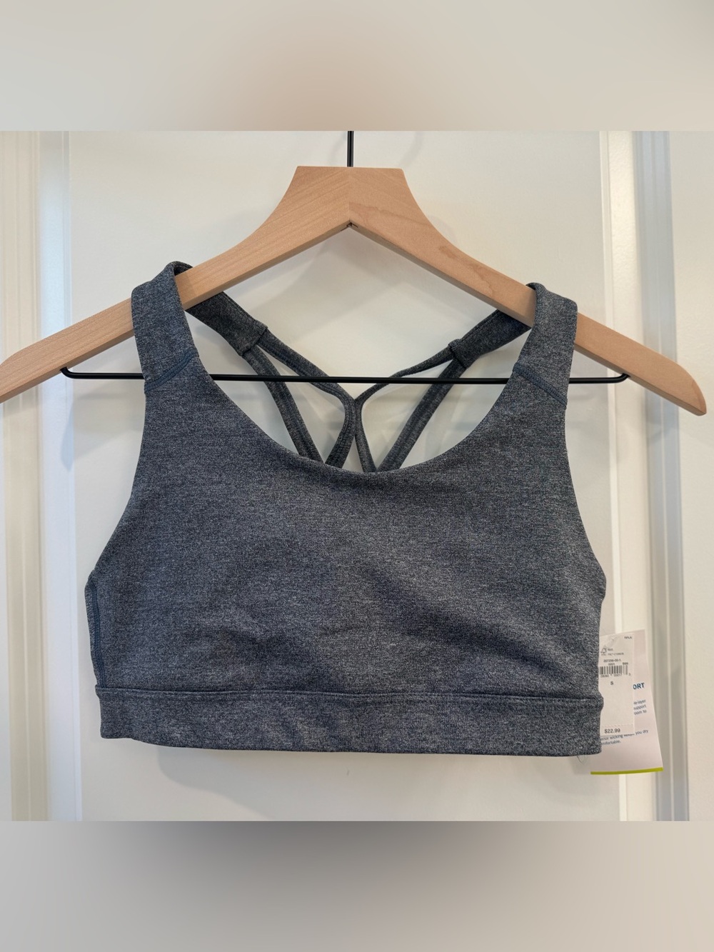 Old Navy Active Charcoal Heather Gray Medium Support Sports Bra